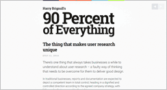 Desktop Screenshot of 90percentofeverything.com